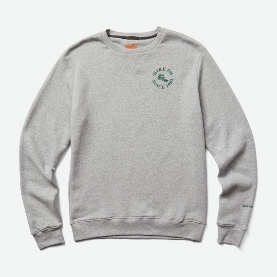 メレル メンズ ハイキング オン クルーネック フリース グレー ヘザー