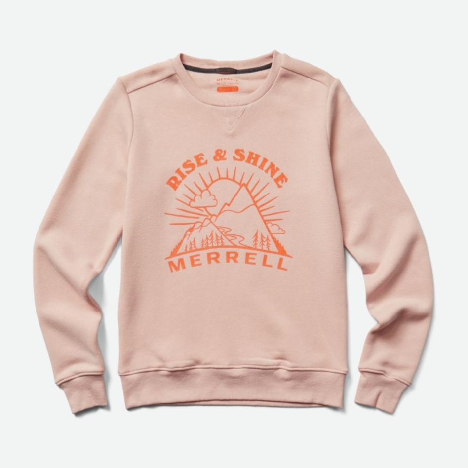 メレル レディース チーム アウトドア クルーネック フリース ローズ スモーク ヘザー